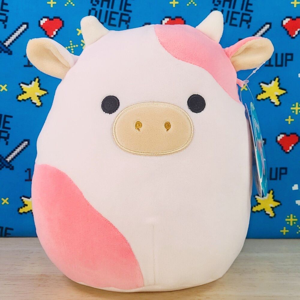Squishmallow Reshma the Cow 8" Farm Pal UltraSoft BoxLunch Exclusive Plush NWT